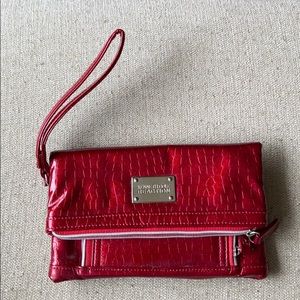 Kenneth Cole Reaction red wristlet